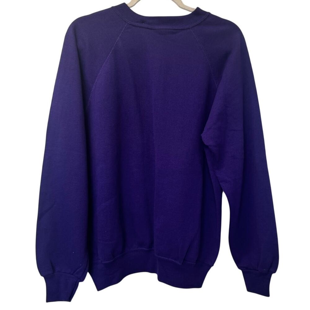 Vintage 1986 Bassett-Walker Missouri Ski Sweatshirt Purple Deadstock NWT XL - Picture 2 of 5